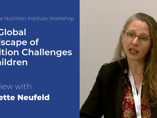 Interview with Lynette Neufeld: What is the global landscape of malnutrition in children? (videos) Interview with Lynette Neufeld: What is the global landscape of malnutrition in children? (videos)