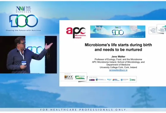 A vida do microbioma começa no nascimento e precisa ser nutrida, Jens Walter