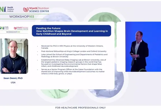 NNIW103: Alimentar o futuro: como a nutrição molda o desenvolvimento cerebral e a aprendizagem na primeira infância e além.