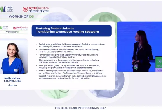 NNIW103: Cuidar de bebés prematuros: transição para estratégias eficazes de alimentação.