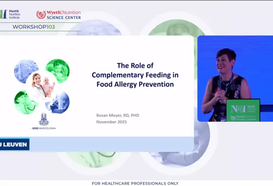 NNIW103: O papel da alimentação complementar na prevenção de alergias alimentares.