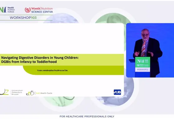 NNIW103: Navegar pelas perturbações digestivas em crianças pequenas: DGBIs desde a infância até à primeira infância.