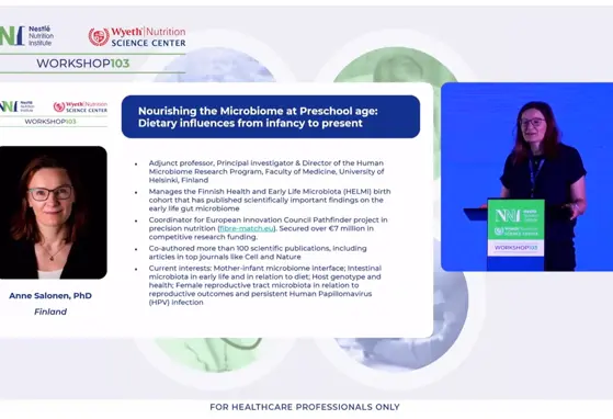 NNIW103: Nutrir o microbioma na idade pré-escolar: influências alimentares desde a infância até ao presente.
