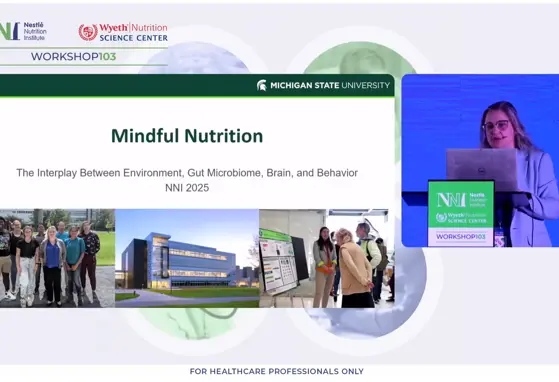 NNIW103: Nutrição consciente: a relação entre ambiente, microbioma intestinal, cérebro e comportamento.