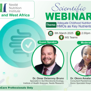 Webinar flyer on Adequate childhood nutrition: HMOs as key Nutrients