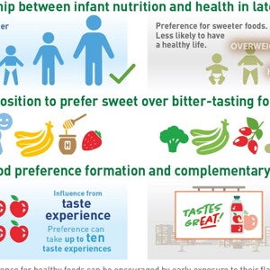 Influencing flavour perception and preference in infants for long-term health (infographics)