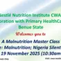 Malnutrition Master Class Benue